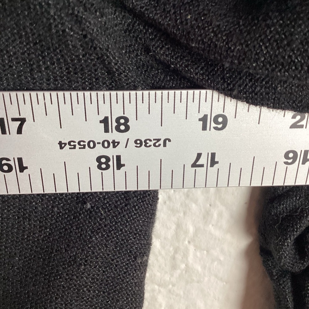 J.Jill Womens Sweater Sz L Large Petite 3/4 Sleeve Solid Black Excellent - Picture 5 of 7